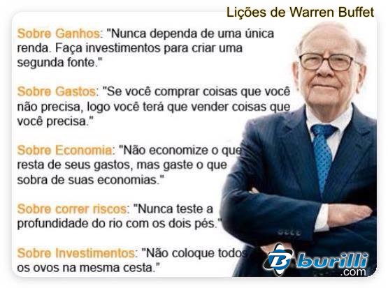 Lições de Warren Buffet: Um dos homens mais RICO do MUNDO!
