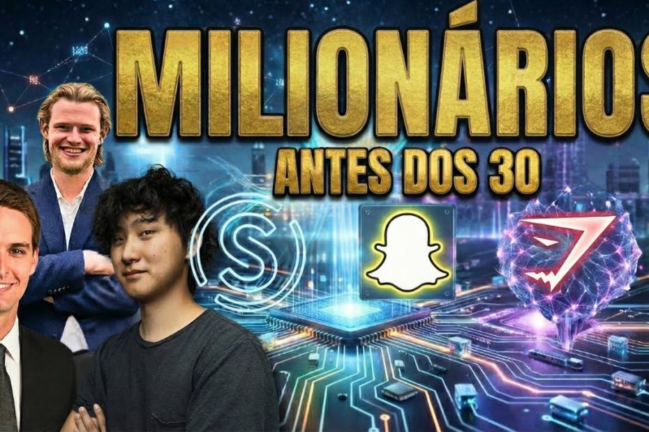 10 Jovens Milionários Antes dos 30: Scale AI, Snapchat, Gymshark